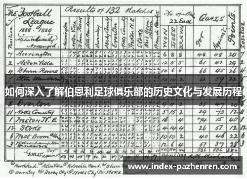 如何深入了解伯恩利足球俱乐部的历史文化与发展历程